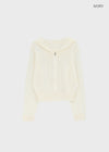 Post Summer Knit Zip-up Hoodie