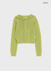 Post Summer Knit Zip-up Hoodie