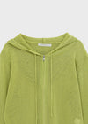 Post Summer Knit Zip-up Hoodie