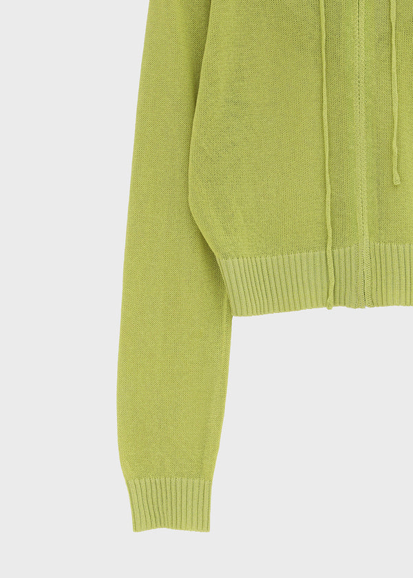 Post Summer Knit Zip-up Hoodie