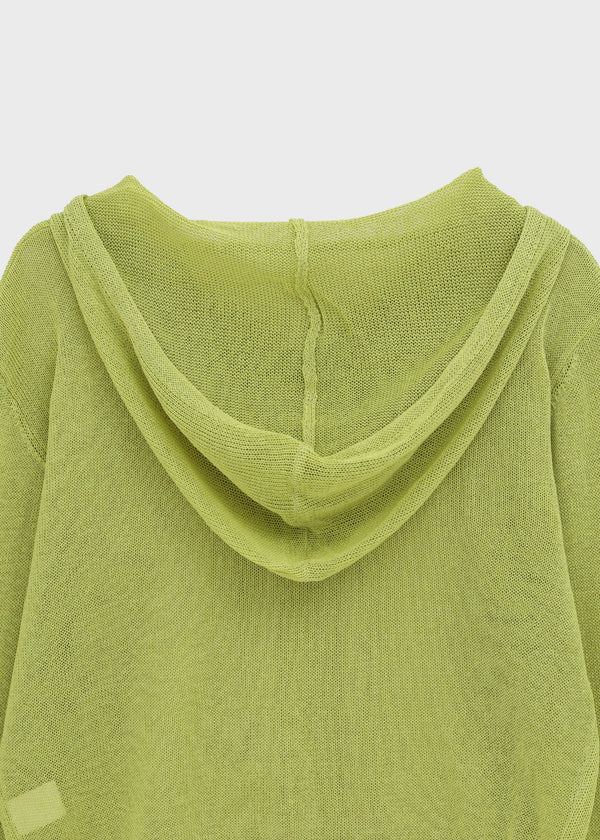 Post Summer Knit Zip-up Hoodie