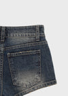 Pulled Low-waisted Short Denim Pants