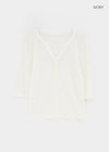 Laban See-through Summer Knit Rolled-up Sleeveless Tee