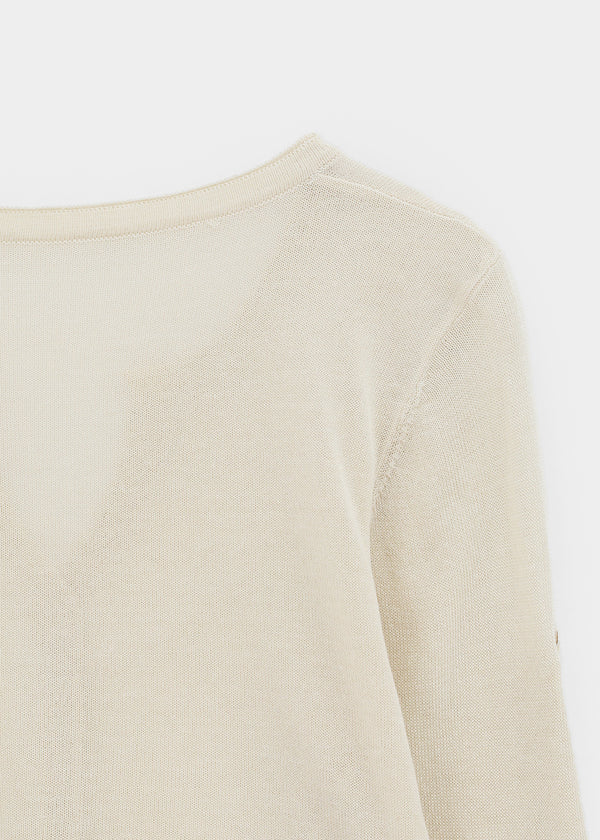 Laban See-through Summer Knit Rolled-up Sleeveless Tee