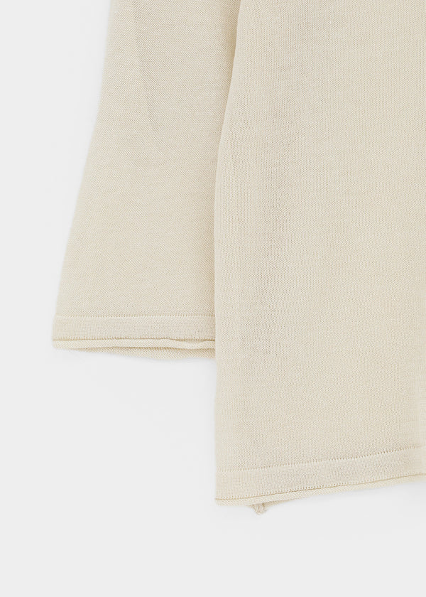 Laban See-through Summer Knit Rolled-up Sleeveless Tee
