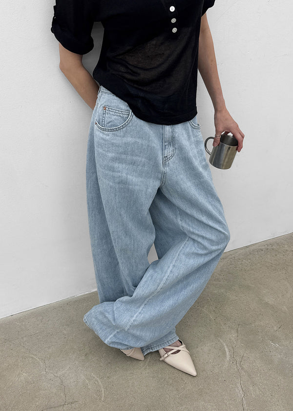 Chuking Summer Wide Denim Pants