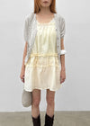 Viewbing Linen V-neck Short-sleeve Cardigan