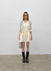 Viewbing Linen V-neck Short-sleeve Cardigan