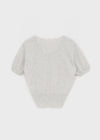 Viewbing Linen V-neck Short-sleeve Cardigan