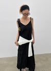 Chellening Wrinkle Sleeveless Long Dress