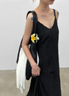 Chellening Wrinkle Sleeveless Long Dress