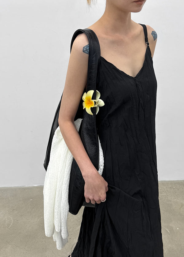 Chellening Wrinkle Sleeveless Long Dress