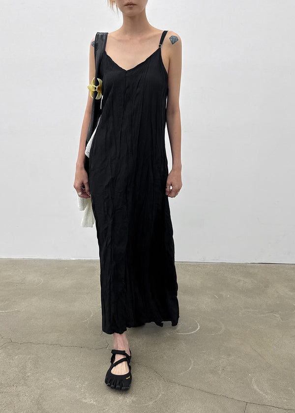 Chellening Wrinkle Sleeveless Long Dress