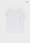 Dermal Loose Fit Off-shoulder Short Sleeve Tee