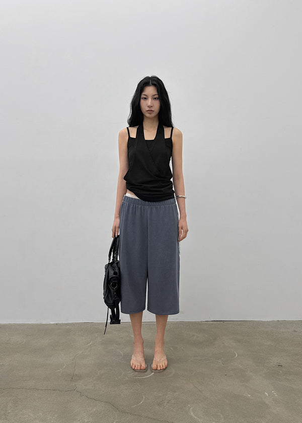 Tepot Pigment Line Bermuda Pants