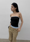 [MADE] Prico Layered Tube Top (Built-in Cap)