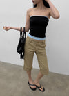 [MADE] Prico Layered Tube Top (Built-in Cap)
