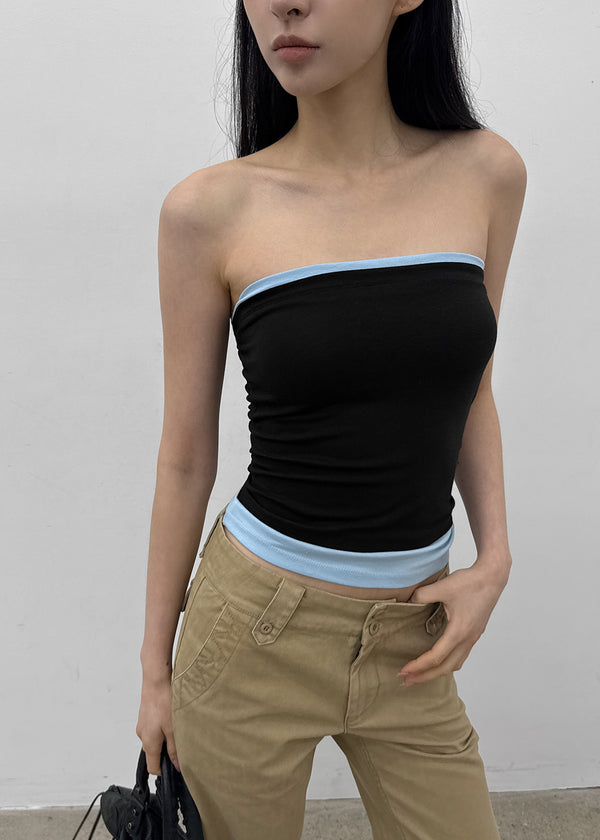 [MADE] Prico Layered Tube Top (Built-in Cap)
