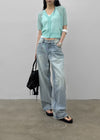 Paichi Linen Short-sleeve Cardigan