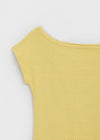 Unleng Jacquard Off-shoulder Short Sleeve Tee