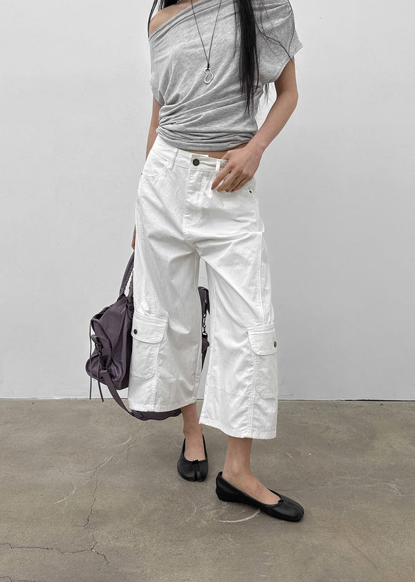 Tyowoo 3/4 Capri Cargo Pants