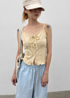 [MADE] Cocoru Frill Ribbon Sleeveless Top