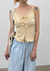 [MADE] Cocoru Frill Ribbon Sleeveless Top