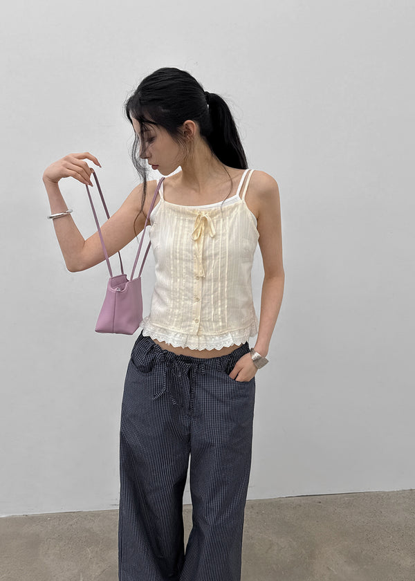 Belquin Lace Sleeveless Blouse