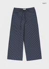 Dessun Nylon Check String Pants