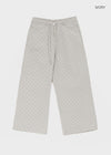 Dessun Nylon Check String Pants