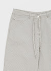 Dessun Nylon Check String Pants