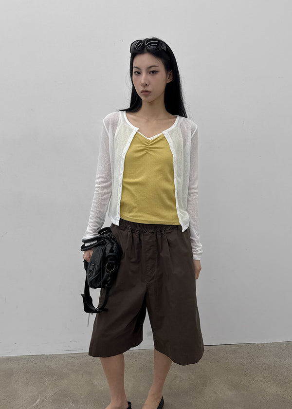 Lucien Ribbed Summer Cardigan