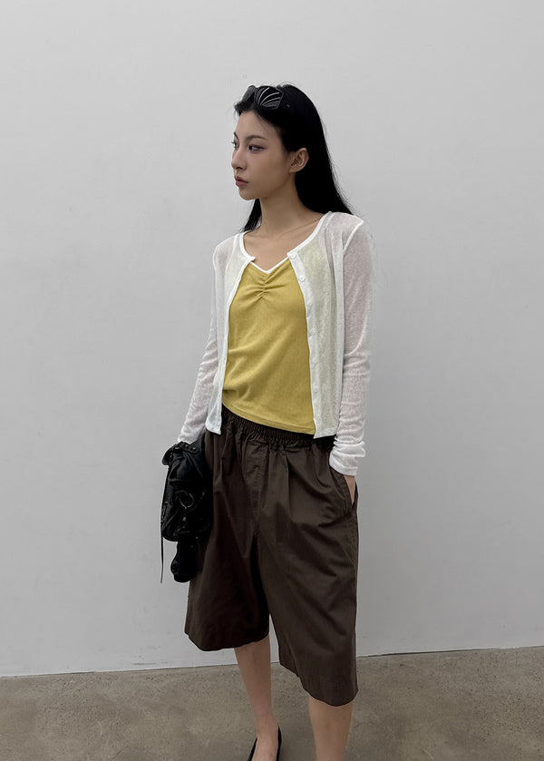 Lucien Ribbed Summer Cardigan