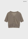 Paichi Linen Short-sleeve Cardigan