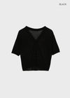 Paichi Linen Short-sleeve Cardigan
