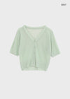 Paichi Linen Short-sleeve Cardigan