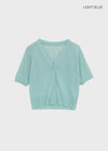 Paichi Linen Short-sleeve Cardigan