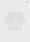 Paichi Linen Short-sleeve Cardigan