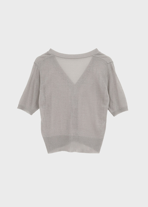 Paichi Linen Short-sleeve Cardigan