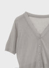 Paichi Linen Short-sleeve Cardigan