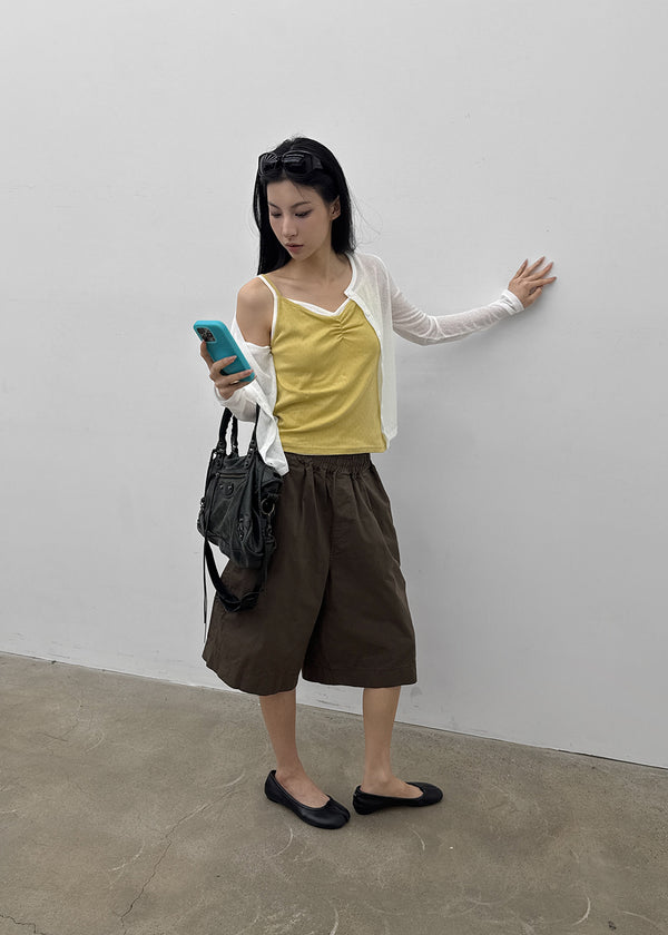 Finale Punching Shirring Sleeveless