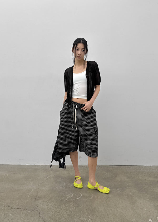 Paichi Linen Short-sleeve Cardigan