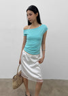 Mondelang Lace Satin Midi Skirt