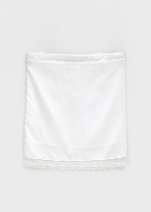 Mondelang Lace Satin Midi Skirt