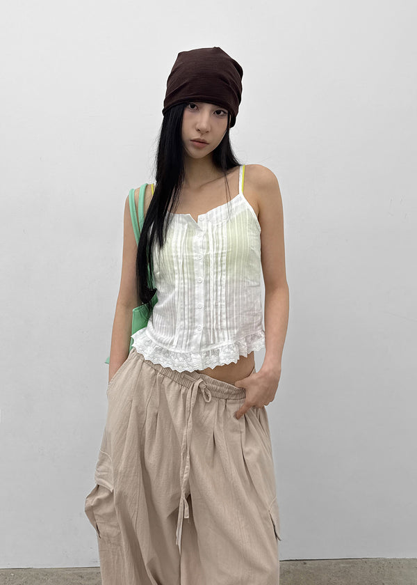 Belquin Lace Sleeveless Blouse