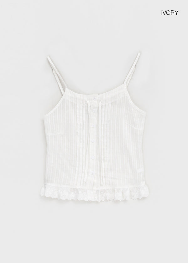Belquin Lace Sleeveless Blouse