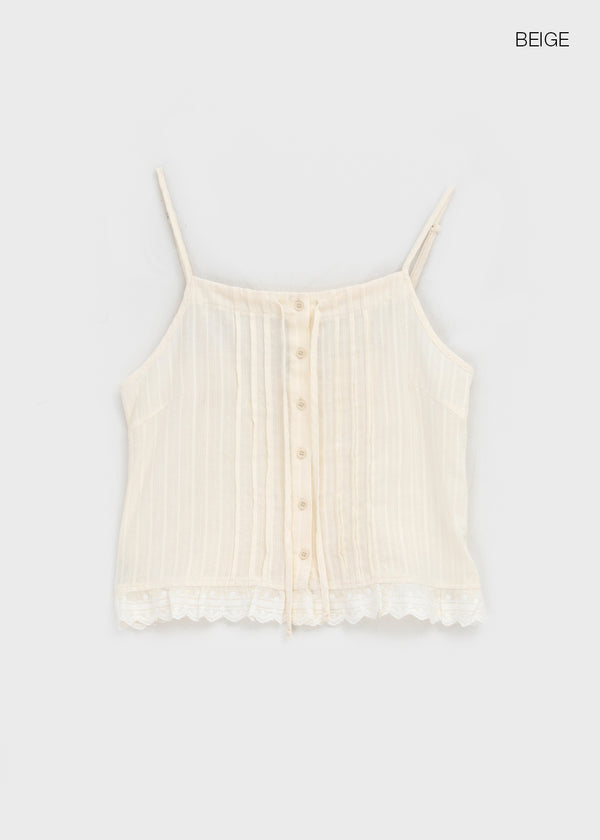Belquin Lace Sleeveless Blouse