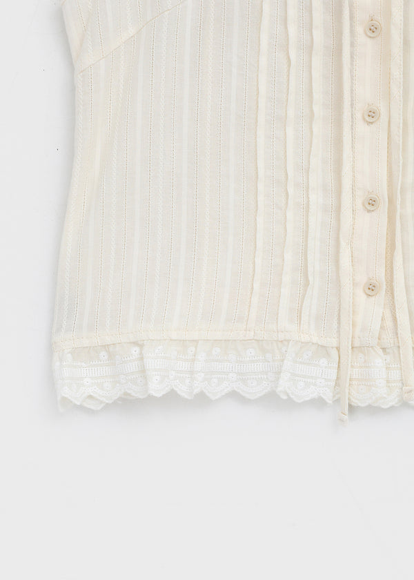 Belquin Lace Sleeveless Blouse