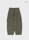 (UNISEX) Polset Wide Linen Cargo Pants