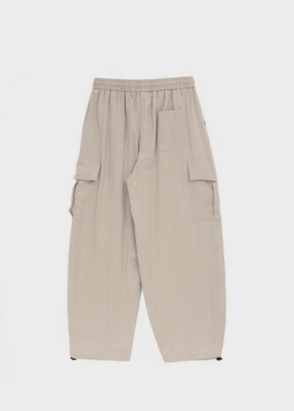 (UNISEX) Polset Wide Linen Cargo Pants